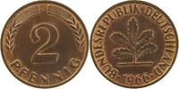 BRD 2 PFENNIG 1966 G VZ 58.57 元  ＋  58.49 元 运费