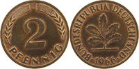 BRD 2 PFENNIG 1966 G VZ 58.57 元  ＋  58.49 元 运费
