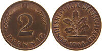 BRD 2 PFENNIG 1966 J VZ 58.57 元  ＋  58.49 元 运费