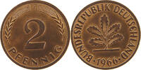 BRD 2 PFENNIG 1966 J VZ 58.57 元  ＋  58.49 元 运费