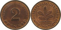 BRD 2 PFENNIG 1967 F VZ 58.57 元  ＋  58.49 元 运费
