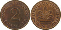 BRD 2 PFENNIG 1968 D VZ 58.57 元  ＋  58.49 元 运费
