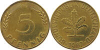 BRD 5 PFENNIG 1967 G SS 58.57 元  ＋  58.49 元 运费
