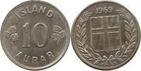 ICELAND 10 AURAR 1969 UNC 58.57 元  ＋  58.49 元 运费