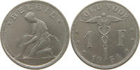 BELGIUM 1 FRANC ALBERT I. 1909-1934 -