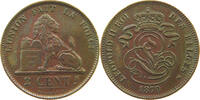 BELGIUM 2 CENTIMES 1870 LEOPOLD II. 1865-1909 SS+ 83.67 元  ＋  58.49 元 运费