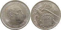 SPAIN 25 PESETAS 1957 69 FRANCISCO FRANCO (1939-1975) VZ 66.94 元  ＋  58.49 元 运费