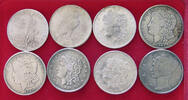 UNITED STATES OF AMERICA COLLECTION LOT DOLLAR COLLECTION LOT UNITED STATES OF AMERICA DOLLAR ALL NON SILVER FORGERIES COPIES NACHPRÄGUNGEN 8PC 159G -