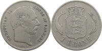 DENMARK 1 KRONE 1875 CHRISTIAN IX. (1863-1906) SS 167.34 元  ＋  58.49 元 运费