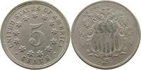 UNITED STATES OF AMERICA NICKEL SHIELD NO RAYS -