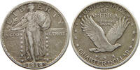 UNITED STATES OF AMERICA QUARTER 1918 D STANDING LIBERTY SS 1,338.75 元  ＋  75.22 元 运费