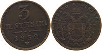 HAUS HABSBURG 3 CENTESIMI FRANZ JOSEPH I. (1848-1916) DOUBLE STRUCK 5 -