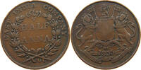 INDIA BRITISH 1/2 ANNA WILLIAM IV. (1830-1837) -