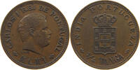 INDIA PORTUGUESE 1/4 TANGA CARLOS I. (1889-1908) -