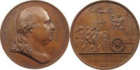 Frankreich Medaille Bronzemedaille 1814 von Andrieu und Brenet, auf den Einzug Louis XVIII. -