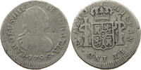PERU 1/2 REAL CARLOS IV. -