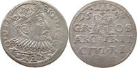 Polen Riga 3 groschen Sigismund III., 1587 - 1632 -