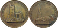 HAMBURG MEDAILLE Bronzemedaille 1842 (Wilkens) Auf die St. Petri Kirche. -