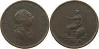 Großbritannien 1/2 penny 1799 Georg III., 1760-1820 s-ss 150.61 元  ＋  58.49 元 运费