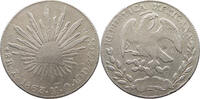 MEXICO 8 REALES ZACATECAS CHOP MARKS -