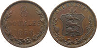 GUERNSEY 8 DOUBLES Victoria 1837-1901 -