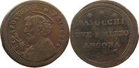 PAPAL STATES 2 1/2 BAIOCCHI ANCONA PIUS VI. -
