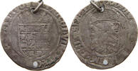 SPANISH NETHERLANDS 1/2 REAL CHARLES V. 1521-1555 -