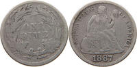 USA DIME 1887 SEATED LIBERTY S 384.89 元  ＋  58.49 元 运费