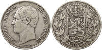 BELGIUM 5 FRANCS 5 FRANCS 1865 BROKEN M -