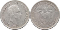 COLOMBIA 20 CENTAVOS DOUBLE STRUCK DATE -
