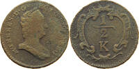 HAUS HABSBURG 1/2 KREUZER Maria Theresia (1740-1780) S 108.77 元  ＋  58.49 元 运费