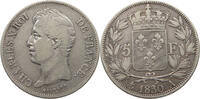 FRANCE 5 FRANCS Charles X. (1824-1830) -