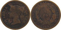 STRAITS SETTLEMENTS 1/4 CENT Victoria 1837-1901 EAST INDIA COMPANY -