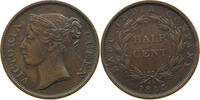 STRAITS SETTLEMENTS 1/2 CENT Victoria 1837-1901 EAST INDIA COMPANY -