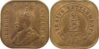 STRAITS SETTLEMENTS 1/2 CENT George V. (1910-1936) -