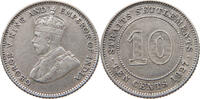 STRAITS SETTLEMENTS 10 CENTS George V. (1910-1936) -