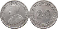 STRAITS SETTLEMENTS 20 CENTS George V. (1910-1936) -