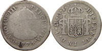 PERU 1/2 REAL Carlos III. 1759-1788. -