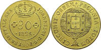 ST. THOMAS AND PRINCE 80 REIS 80 REIS 1825 RARE GOLD PLATED -