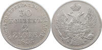 POLAND 2 ZLOTE 30 KOPEKS Nikolaus I. (1825-1855) -
