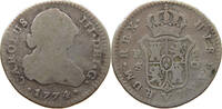 SPAIN REAL 1774 Carlos III. 1759-1788. S 334.69 元  ＋  58.49 元 运费