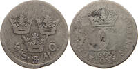SWEDEN 5 ORE Charles XII. (1697-1718) SMALL COUNTERMARK 1 -