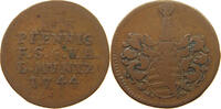 SACHSEN GOTHA ALTENBURG 1 1/2 PFENNIG Friedrich III. (1732-1772) -