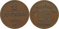 SACHSEN MEININGEN PFENNIG 1859 Bernhard Erich Freund (1803-1866) SS 75.37 元  ＋  58.54 元 运费