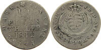 SACHSEN 1/12 TALER 1812 Friedrich August I. der Gerechte (1806-1827) S+ 183.51 元  ＋  58.31 元 运费