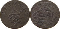 SACHSEN GOTHA ALTENBURG 1/48 TALER Friedrich III. (1732-1772) -