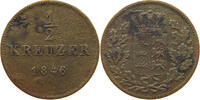 WÜRTTEMBERG 1/2 KREUZER 1846 Wilhelm I. (1816-1864) S 75.07 元  ＋  58.31 元 运费