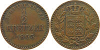 WÜRTTEMBERG 1/2 KREUZER Karl (1864-1891) -