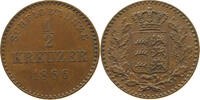 WÜRTTEMBERG 1/2 KREUZER Karl (1864-1891) -