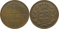 WÜRTTEMBERG 1/2 KREUZER Karl (1864-1891) -